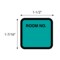 Nevs Printed Chart Labels - Room No 1-7/16" x 1-1/2" Aqua w/Black NRBP-S-AQUA - alternate 2